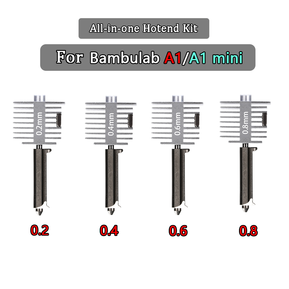 3D Printing Nozzle - Ulepszony Zestaw Hotendu do Bamb Lab