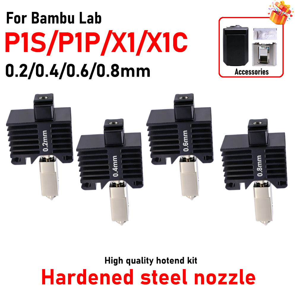 3D Printing Nozzle - Hotend do Bambu Lab P1P X1C