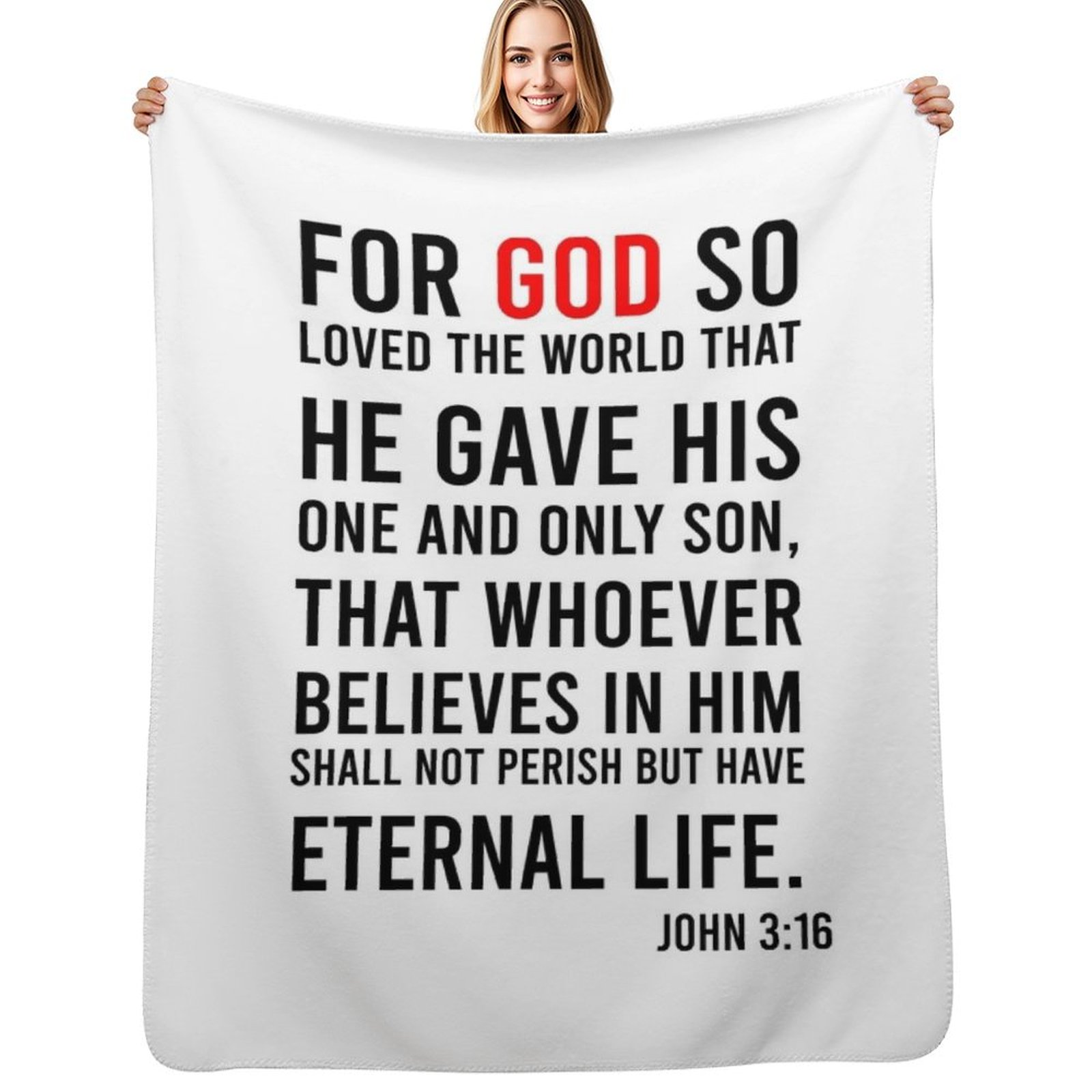 3D Printing Verse - Koc z wersetem biblijnym Jana 3:16,