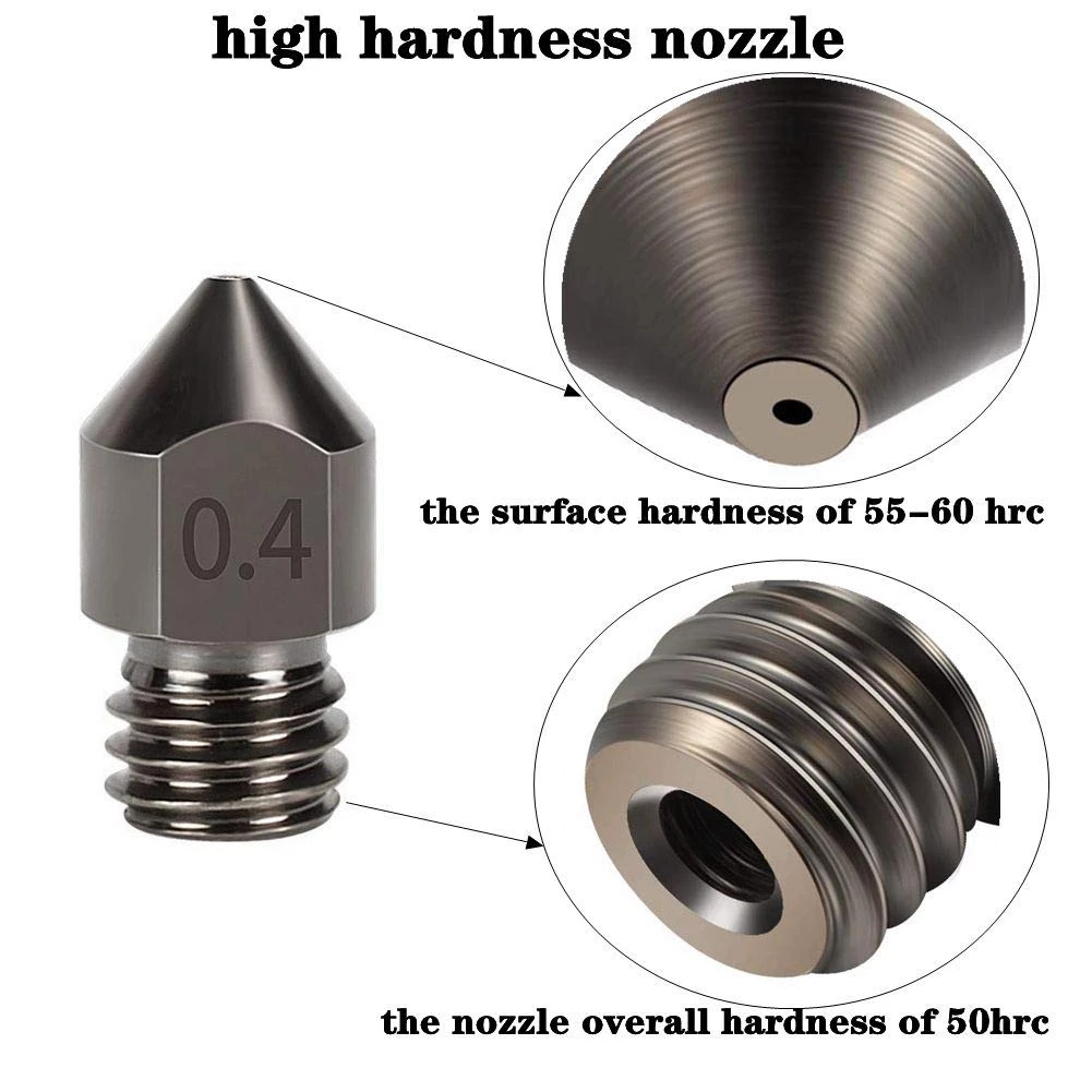 Dysza ze superwytrzymałej stal – 3D Printing Nozzle recenzja i cena