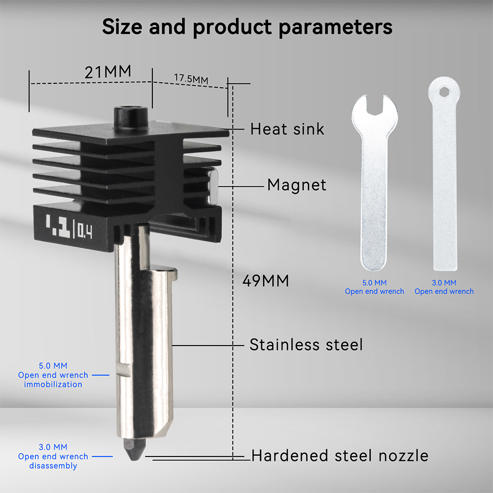 Ulepszony hotend Bambu Lab P2S – 3D Printing Nozzle recenzja i cena