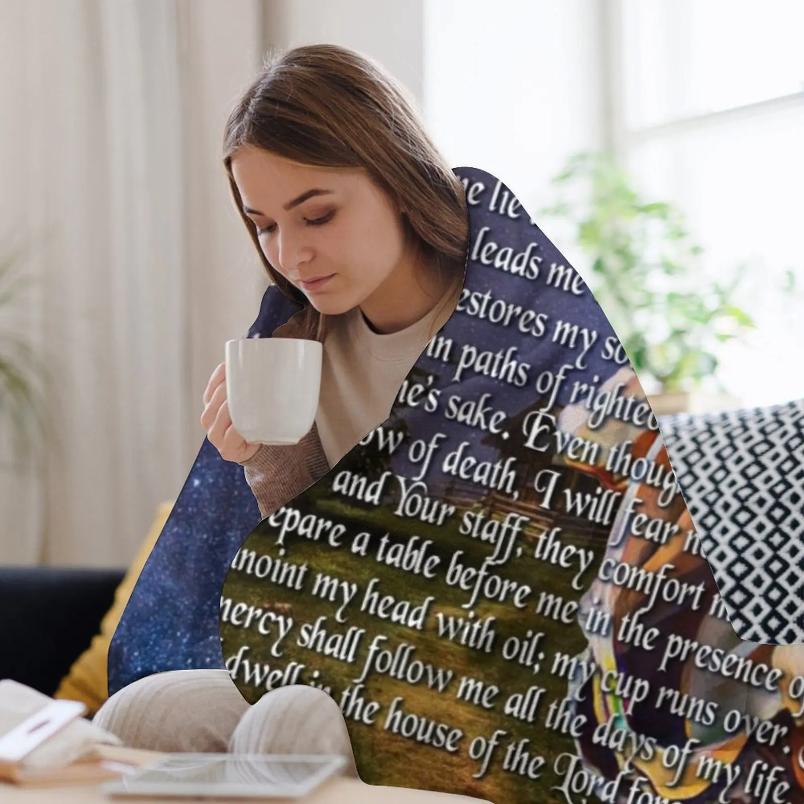 Koc z wizerunkiem psalmu 23, c – 3D Printing Verse recenzja i cena